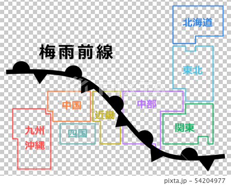 梅雨の地図 梅雨の地図 54204977