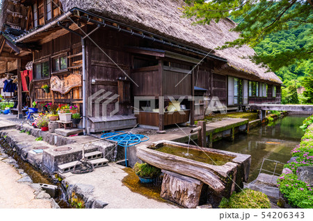 (富山県)世界遺産 五箇山 菅沼合掌造り集落 初夏 (富山県)世界遺産 五箇山 菅沼合掌造り集落 初夏 54206343