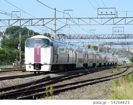 朝の二階建電車 54206623
