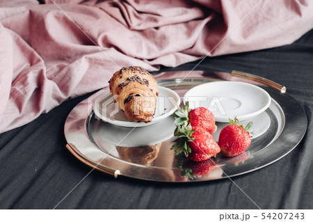 Close-up female hands enjoying weekend having Close-up female hands enjoying weekend having 54207243