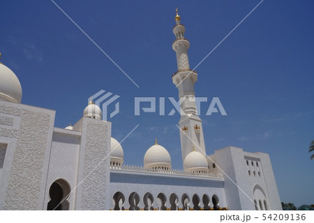 UAE アブダビのシェイク・ザイード・グランド・モスク UAE アブダビのシェイク・ザイード・グランド・モスク 54209136