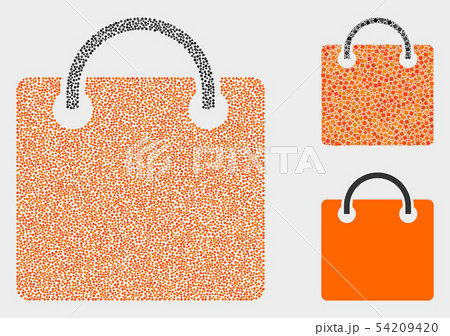 Dotted Vector Shopping Bag Icons Dotted Vector Shopping Bag Icons 54209420