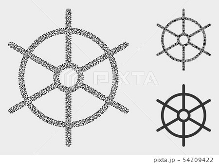 Dot Vector Ship Rule Wheel Icons 54209422