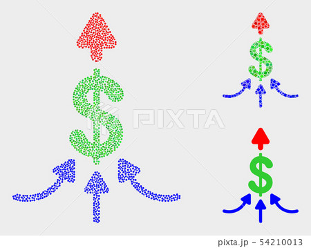Dotted Vector Payment Aggregator Icons 54210013