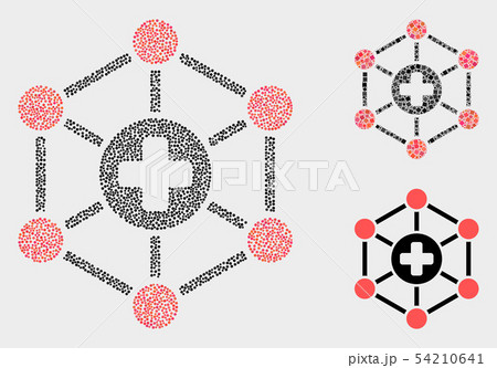 Dotted Vector Medical Center Links Icons 54210641