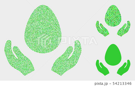 Pixelated Vector Egg Care Hands Icons Pixelated Vector Egg Care Hands Icons 54213346