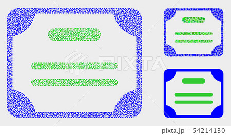Pixel Vector Certificate Diploma Icons 54214130