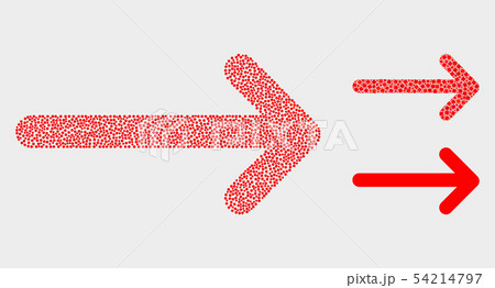 Dot Vector Arrow Right Icons 54214797