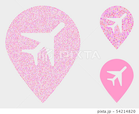 Pixelated Vector Airport Map Marker Icons Pixelated Vector Airport Map Marker Icons 54214820