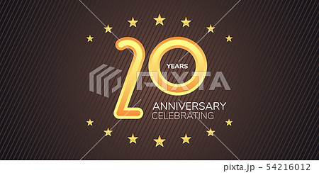 20 years anniversary vector icon, logo. Graphic 54216012