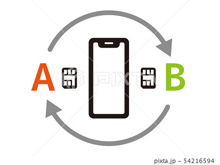 スマートフォン関連のイラスト素材