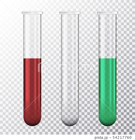 Set of realistic illustration of three test tube 54217760