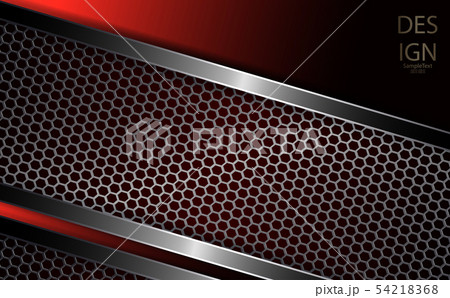 Abstract red background with textural mesh metal frames with shiny edging Abstract red background with textural mesh metal frames with shiny edging 54218368