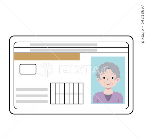 ゴールド免許 高齢者ドライバー 女性のイラスト ゴールド免許 高齢者ドライバー 女性のイラスト 54218697