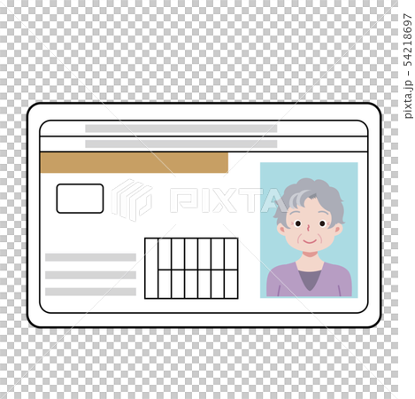 ゴールド免許 高齢者ドライバー 女性のイラスト ゴールド免許 高齢者ドライバー 女性のイラスト 54218697