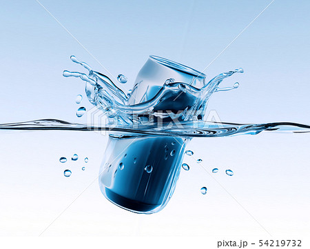水しぶきとアルミ缶 水しぶきとアルミ缶 54219732