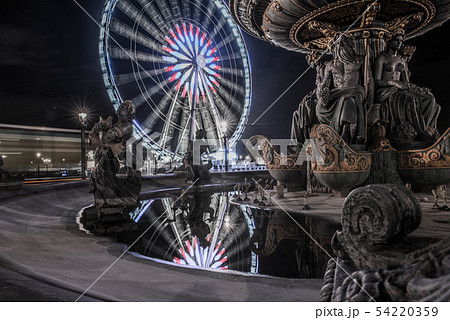 夜のコンコルド広場 54220359
