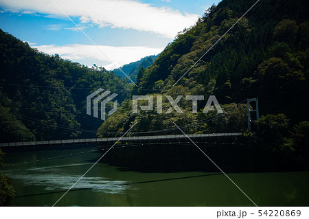 飯田線の車窓風景 ダム湖 飯田線の車窓風景 ダム湖 54220869