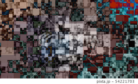 CGアブストラクト スクエアとサークルの背景 CGアブストラクト スクエアとサークルの背景 54221703