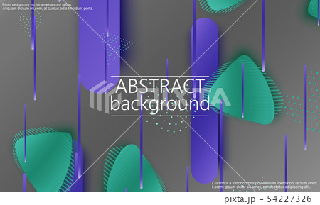 Fluid shapes. 3D background. 54227326