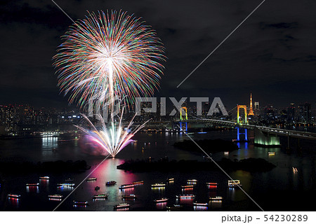 【東京】お台場の花火イメージ 54230289