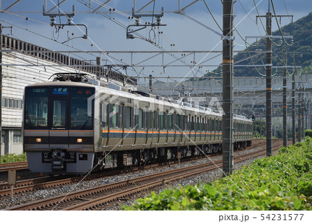 JR京都線を走る207系普通電車7両 54231577