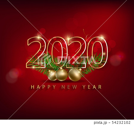 Happy New Year 2020, merry christmas. Happy New Year 2020, merry christmas. 54232102