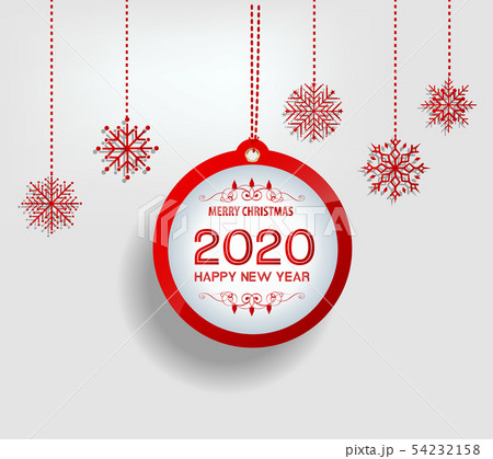 Happy New Year 2020, merry christmas.  54232158