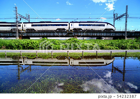 荒川橋梁を渡る京成スカイライナー 荒川橋梁を渡る京成スカイライナー 54232387
