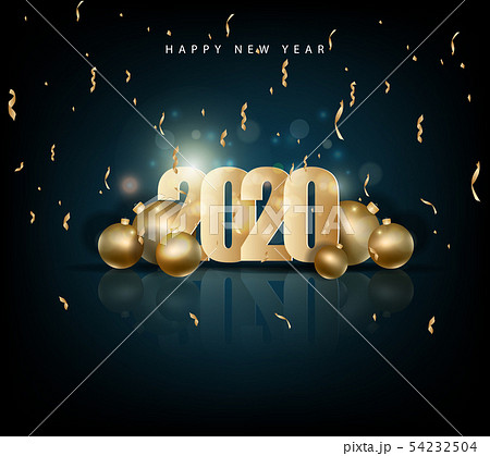 Happy New Year 2020, merry christmas. Happy New Year 2020, merry christmas. 54232504