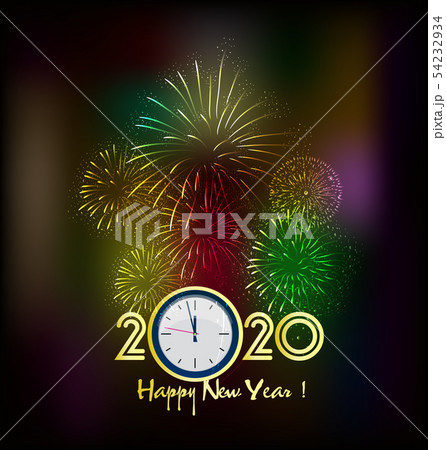 Happy New Year 2020, merry christmas.  54232934
