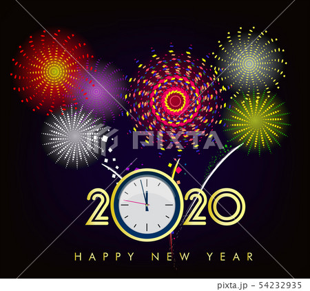 Happy New Year 2020, merry christmas. Happy New Year 2020, merry christmas. 54232935