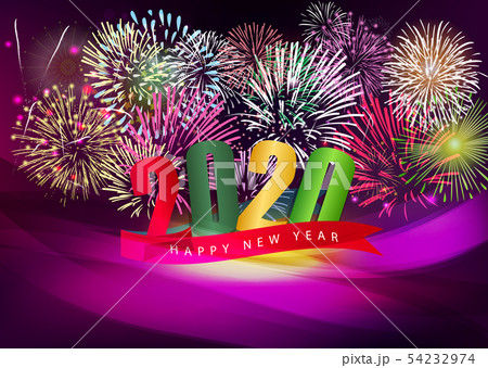 Happy New Year 2020, merry christmas. Happy New Year 2020, merry christmas. 54232974