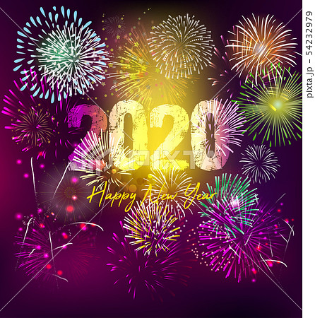 Happy New Year 2020, merry christmas. Happy New Year 2020, merry christmas. 54232979
