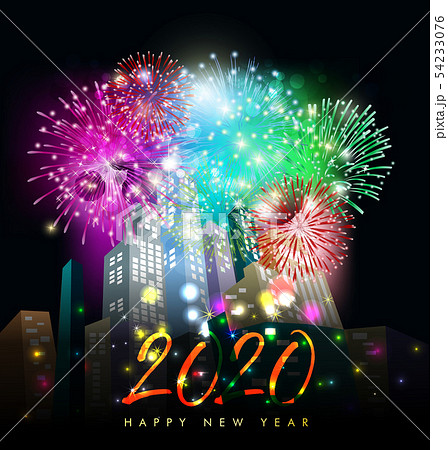 Happy New Year 2020, merry christmas. Happy New Year 2020, merry christmas. 54233076