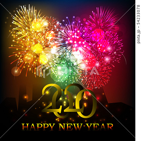 Happy New Year 2020, merry christmas. Happy New Year 2020, merry christmas. 54233078
