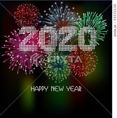 Happy New Year 2020, merry christmas.  54233130