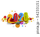 Happy New Year 2020, merry christmas.  54233151