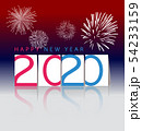 Happy New Year 2020, merry christmas.  54233159