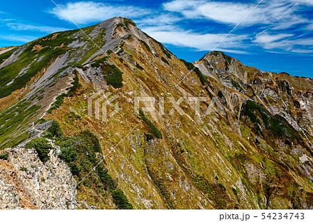 布引山から望む秋色の鹿島槍ヶ岳 54234743