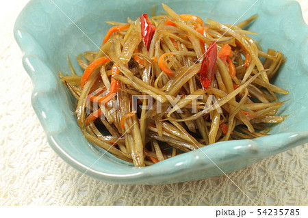 きんぴらごぼう、野菜炒め きんぴらごぼう、野菜炒め 54235785