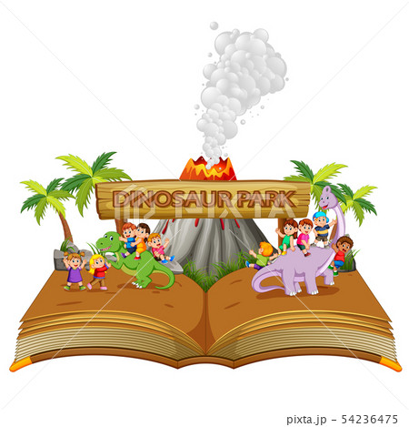 the storybook of the children playing the storybook of the children playing 54236475