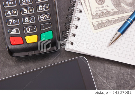 Payment terminal, smartphone with NFC technology Payment terminal, smartphone with NFC technology 54237083