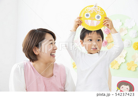 幼稚園 保育園 保育士 園児 工作 節分 幼稚園 保育園 保育士 園児 工作 節分 54237423