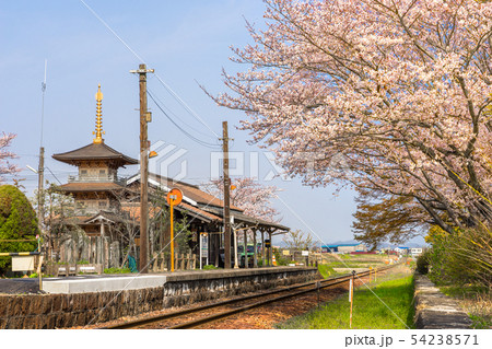 浪漫を乗せて走るローカル線「北条鉄道」法華口駅（兵庫県加西市東笠）※作品コメント欄に撮影位置 54238571