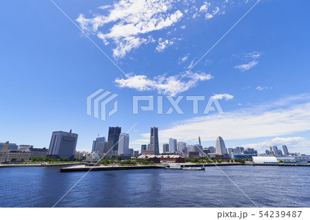 都市風景　横浜港とみなとみらい 54239487