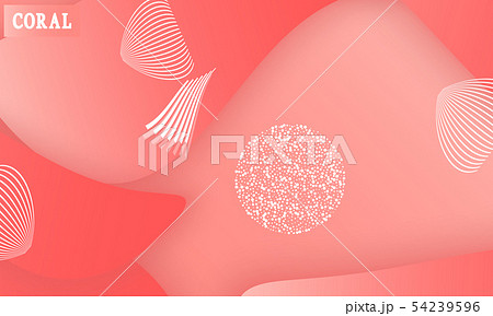 Coral color abstract background. Vector. Coral color abstract background. Vector. 54239596
