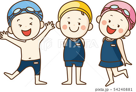 プールを楽しむ子供達 54240881