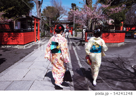 車折神社　着物の女性 54241248