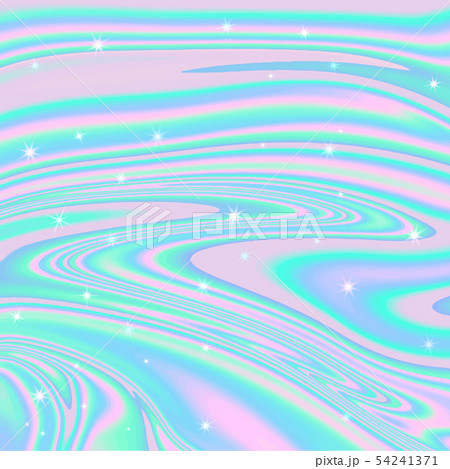 Holographic abstract background in pastel, neon color . Vector i 54241371